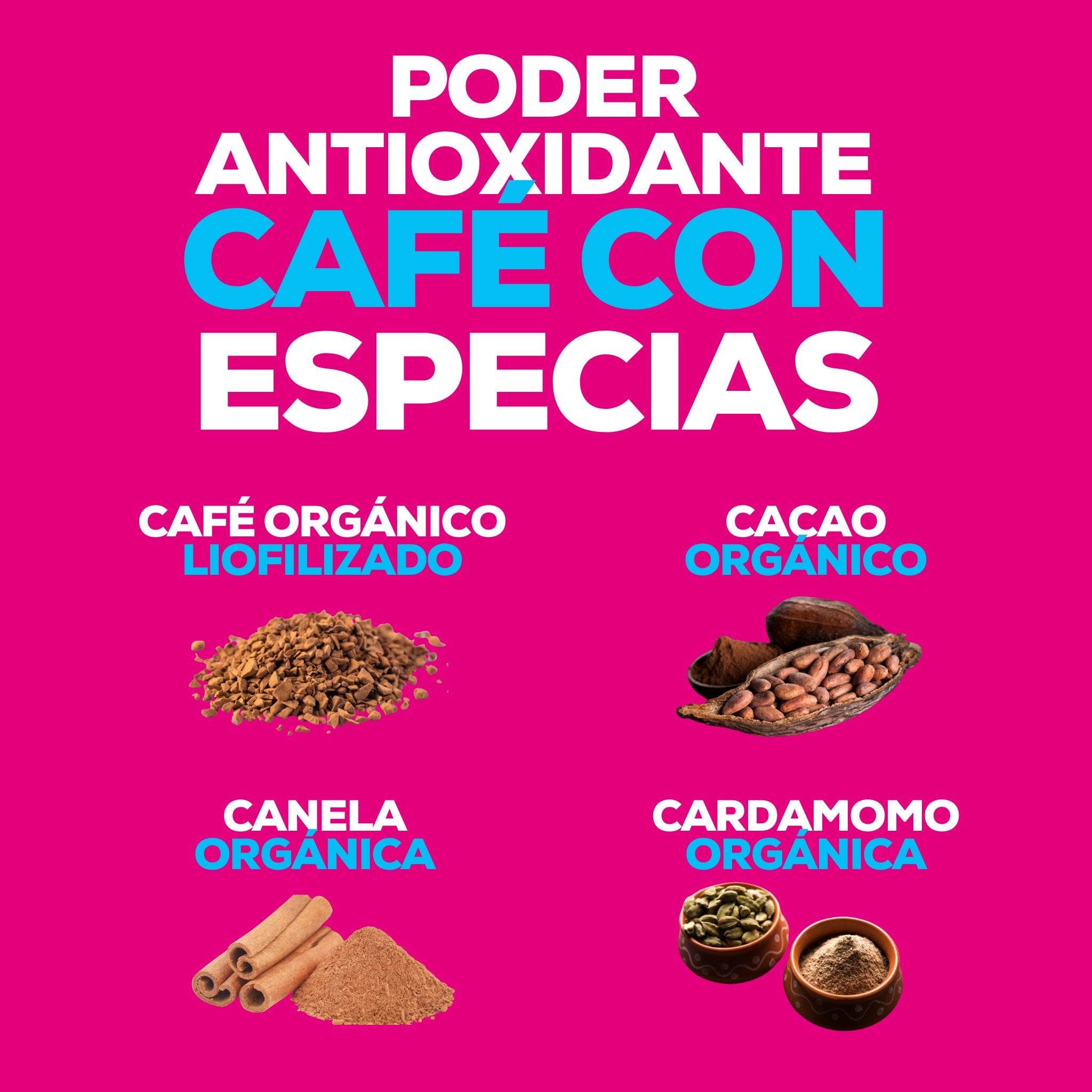 MUUK’ CAFÉ DE OLLA | Café Orgánico Soluble Gourmet con Piloncillo, Especias y Adaptógenos para Mejor Concentración, más Energía y una Defensa Inmune más Fuerte - MUUK' SUPERFOODS