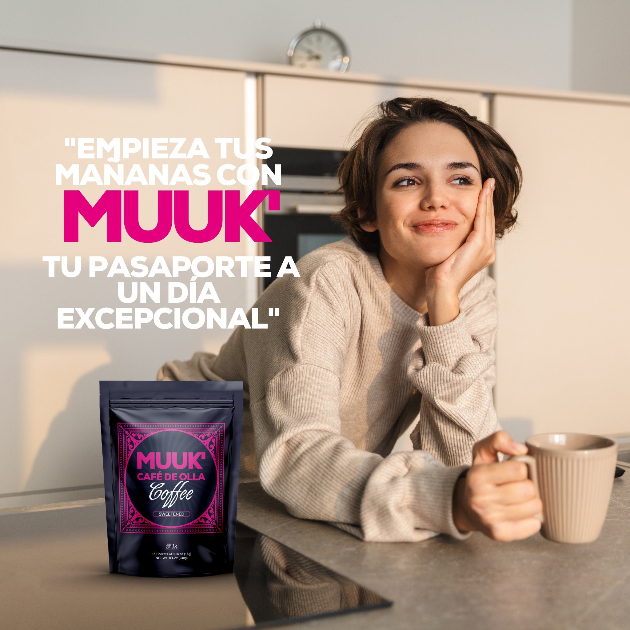 MUUK’ CAFÉ DE OLLA | Café Orgánico Soluble Gourmet con Piloncillo, Especias y Adaptógenos para Mejor Concentración, más Energía y una Defensa Inmune más Fuerte - MUUK' SUPERFOODS