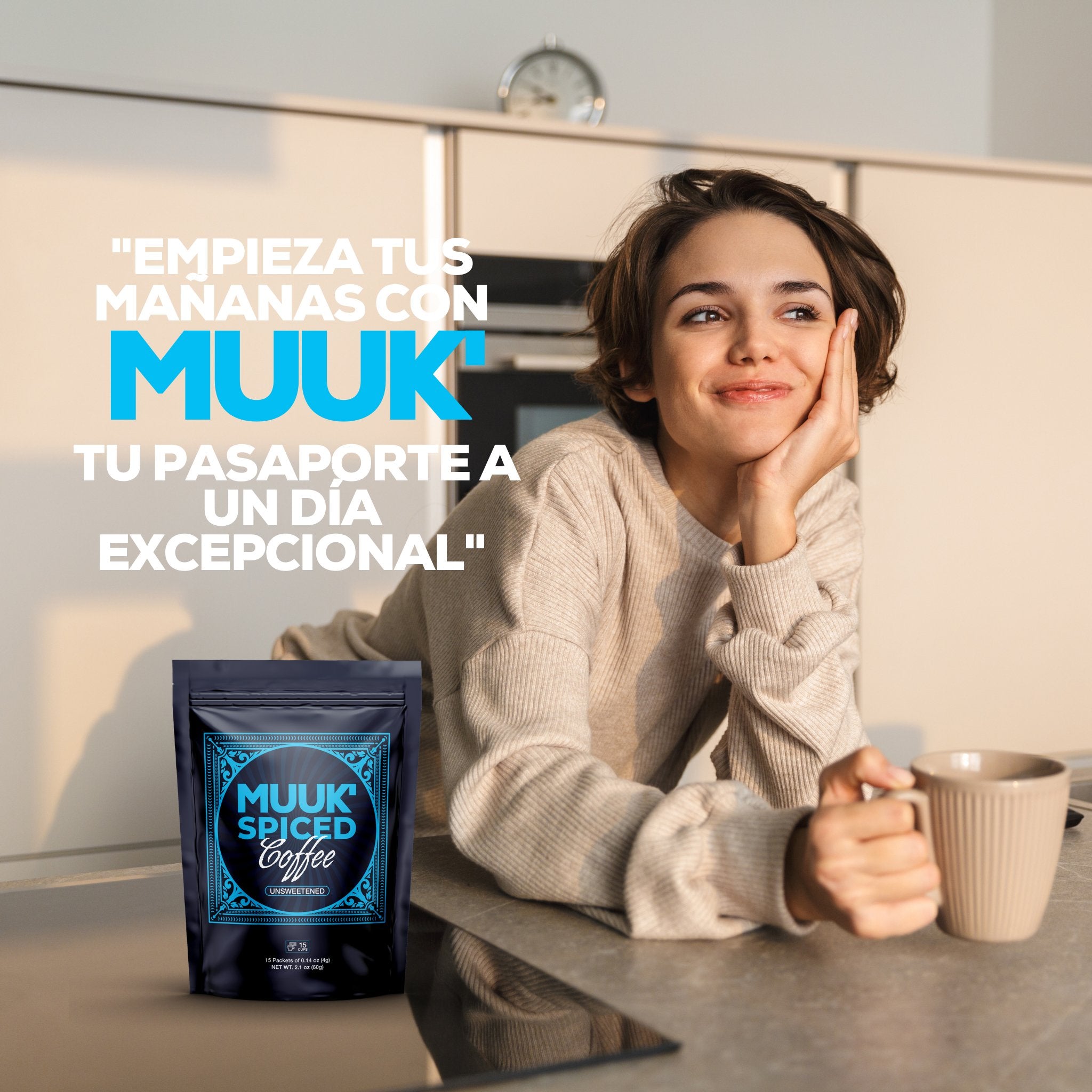 MUUK’ SPICED COFFEE | Café Orgánico Soluble Gourmet con Especias y Adaptógenos para Mejor Concentración, más Energía y una Defensa Inmune más Fuerte - MUUK' SUPERFOODS